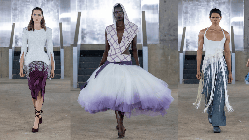 AGRO Studio turned antique glass into armour for SS27